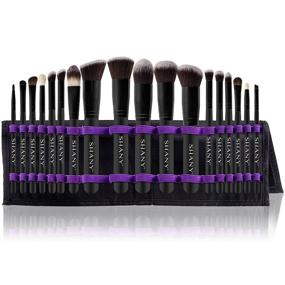 img 4 attached to SHANY Artisan’s Easel – Elite Cosmetics Brush Collection: Complete Kabuki Makeup Brush Set with Standing Convertible Brush Holder (18 pcs)