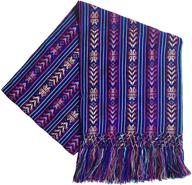 mexican handmade colorful rebozo shawl women's accessories for scarves & wraps logo