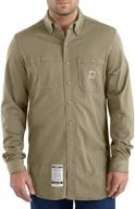 🔥 ultimate protection: carhartt flame resistant cotton hybrid men's clothing logo