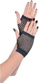 img 1 attached to Amscan Short Fishnet Gloves Accessory