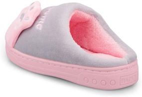 img 2 attached to 🩴 Cozy Coral Fleece Indoor Slippers for Little Boys - Shoes and Slippers Combo