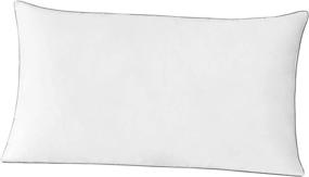 img 2 attached to ✨ YATAS BEDDING Suprelle Memory Premium Down-Alternative Pillow: Ideal for Size/Back and Stomach Sleepers, Queen Size 20''x30'', White – Experience Ultimate Comfort and Support