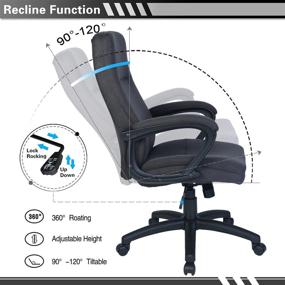 img 1 attached to Bowthy Office Ergonomic Computer Executive Furniture