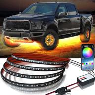 🚗 illuminate your ride: yilaie car underglow lights kit - dynamic/static neon lights, fuse app control, music sync, waterproof exterior lighting for trucks, suvs & cars logo