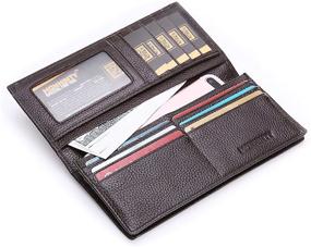 img 4 attached to 👔 Genuine Leather Credit Bifold: Top Choice for Stylish Men's Accessories