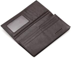 img 3 attached to 👔 Genuine Leather Credit Bifold: Top Choice for Stylish Men's Accessories