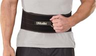 mueller adjustable back and abdominal support: optimal comfort and compression in one size, black логотип