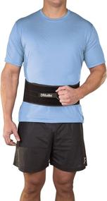 img 3 attached to Mueller Adjustable Back and Abdominal Support: Optimal Comfort and Compression in One Size, Black