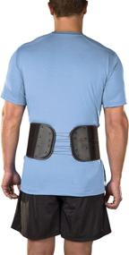 img 2 attached to Mueller Adjustable Back and Abdominal Support: Optimal Comfort and Compression in One Size, Black