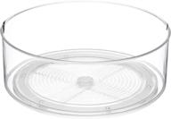 🔄 streamline your kitchen storage with the home intuition round plastic lazy susan turntable food storage container! логотип