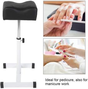 img 1 attached to 💺 Pedicure Stool Chair with Footrest: Ultimate Comfort for Salon Foot Care and Manicure