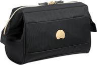 delsey montrouge toiletry liters black travel accessories logo