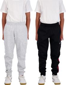 img 4 attached to 👖 Универсальные черные угольные атлетические спортивные брюки Hind для мальчиков с карманами: функциональный комфорт для активного образа жизни