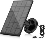 🌞 a-zone solar panel for outdoor solar powered wireless cameras, enabling continuous power for your solar battery camera, black logo