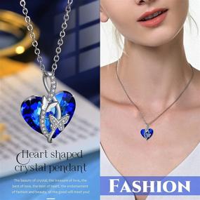 img 2 attached to 💎 SEO-Optimized Gift: Crystal Necklace for Her - Love Heart Pendant for Mom, Wife - Birthday, Graduation, Bridesmaid Gifts for Women, Teen Girls