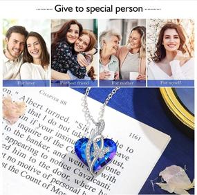 img 1 attached to 💎 SEO-Optimized Gift: Crystal Necklace for Her - Love Heart Pendant for Mom, Wife - Birthday, Graduation, Bridesmaid Gifts for Women, Teen Girls