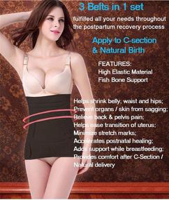 img 3 attached to 🤰 ZHENJIER 3 in 1 Postpartum Support: Ultimate Recovery and Shapewear for Belly, Waist, and Pelvis