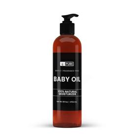 img 2 attached to 👶 16 fl oz Pure & Natural Baby Oil - Softens and Soothes Your Baby's Skin, Ideal for Delicate and Sensitive Skin, Fragrance-Free, Hypoallergenic, and Paraben-Free