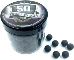 img 3 attached to 🔴 100x Premium Hard Mix Rubber Steel Balls: 50 Cal. Paintballs for Shooting Training, Home Defense & Self Defense with 50 Caliber Pistols