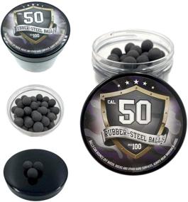 img 4 attached to 🔴 100x Premium Hard Mix Rubber Steel Balls: 50 Cal. Paintballs for Shooting Training, Home Defense & Self Defense with 50 Caliber Pistols