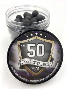 img 2 attached to 🔴 100x Premium Hard Mix Rubber Steel Balls: 50 Cal. Paintballs for Shooting Training, Home Defense & Self Defense with 50 Caliber Pistols