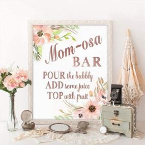 Mimosa Bar Supplies - Rose Gold Sign Banner Tags Kit- Bridal