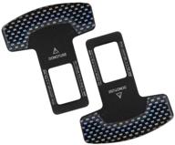 2pcs atdiag автомобильные клипсы для ремней безопасности - универсальные стопоры из углеродного волокна для пряжек ремней безопасности, автомобильные металлические вилки с функцией подавления шума. логотип