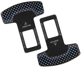 img 4 attached to 2Pcs ATDIAG автомобильные клипсы для ремней безопасности - универсальные стопоры из углеродного волокна для пряжек ремней безопасности, автомобильные металлические вилки с функцией подавления шума.