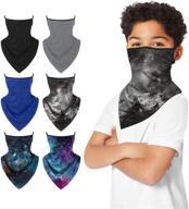 🔺 triangle covering balaclava: premium reusable protection for boys' accessories and cold weather logo