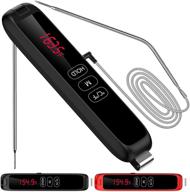 🌡️ grill & cooking digital meat thermometer - herrfilk instant read thermometer with touch button, line detachable for oven, waterproof gadgets with alarm feature logo