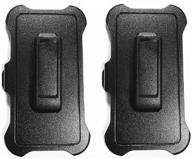 📱 2-pack belt clip holster replacements for otterbox defender series apple iphone 11 case (6.1&#34;) logo