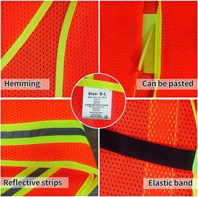 img 2 attached to FEimaX Reflective Visibility Adjustable Multicolor Occupational Health & Safety Products in Personal Protective Equipment