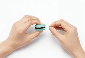 img 3 attached to 🍀 Enhance Precision and Sweetness with Clover Sweet 'n Sharp Macaron Pistachio Needle Sharpener