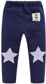 img 4 attached to 👖 Mud Kingdom Winter Fleece Lining Boys' Pants: Warm and Cozy Clothing for Cold Weather