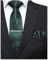 👔 jemygins paisley wedding hankerchief men's accessories: ties, cummerbunds, and pocket squares logo