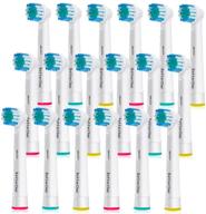 deep clean guarantee: 18pcs oral b braun compatible replacement brush heads for precise oral care logo