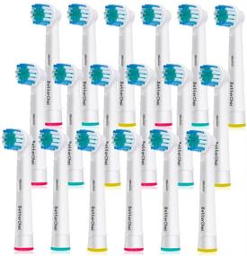 img 4 attached to Deep Clean Guarantee: 18pcs Oral B Braun Compatible Replacement Brush Heads for Precise Oral Care