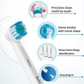 img 3 attached to Deep Clean Guarantee: 18pcs Oral B Braun Compatible Replacement Brush Heads for Precise Oral Care