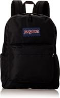 jansport superbreak plus black js0a4que008 logo