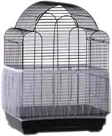 pranovo bird cage seed catcher guard parrot nylon mesh net cover stretchable shell skirt traps cage basket soft and ventilated logo