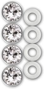 img 3 attached to Diamond Bling Chrome License Plate Frame Fastener Caps by Cruiser Accessories 82730: Elegant and Durable Accessories to Jazz Up Your Vehicle
