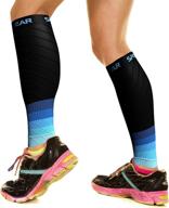 🩲 physix gear sport compression calf sleeves - men & women shin splint compression sleeve 20-30mmhg, top footless compression socks for running, nurses, pregnancy, and post-surgery relief (1 pair) логотип