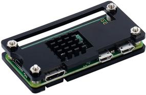 img 3 attached to 🖤 Black Pi Zero Case Kit with Heatsink, HDMI Adapter, and Heatsink for Raspberry Pi Zero W/Pi Zero 1.3/Pi Zero WH