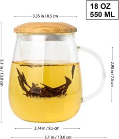 img 3 attached to Bamboo Infuser Borosilicate Teapots: Effortless and Flavorful Steeping!