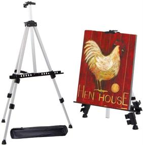 img 4 attached to ORIKUA Artist Easel Stand - Adjustable Height 21-66 Inch Triangle Easel with Bag for Studio, Office, Outdoor