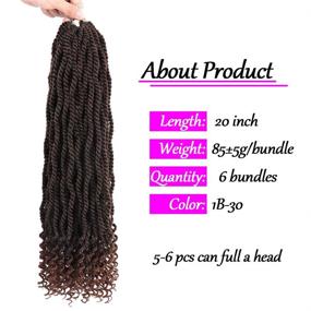 img 2 attached to Senegalese Extensions Kanekalon Synthetic 18Strands