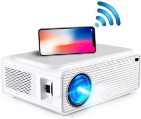 img 4 attached to 📽️ Sinometics HD Video Projector – Full HD Native 1080P with High Brightness, Wireless Phone and Tablet Connectivity, WiFi Capability, 300" Display for Home and Business Presentations