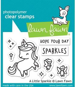 img 3 attached to 🦄 Lawn Fawn A Little Sparkle Unicorn Stamps and Dies Set - 2 Item Bundle - Quality Craft Supplies