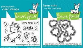 img 4 attached to 🦄 Lawn Fawn A Little Sparkle Unicorn Stamps and Dies Set - 2 Item Bundle - Quality Craft Supplies