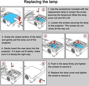 img 1 attached to 🔦 LAKELI V13H010L78 V13H010L88 Epson ELPLP78 ELPLP88 Replacement Lamp Bulb for 2040 1040 2045 740HD 640 EX3240 EX7240 EX9200 EX5250 EX5240 VS240 VS345 VS340 97H 98H 99WH 955WH X27 Projector